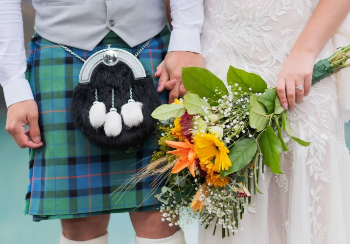 Bouquet of wedding flowers.