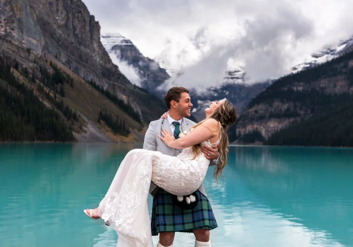 Elopement at Lake Louise in Banff National Park
