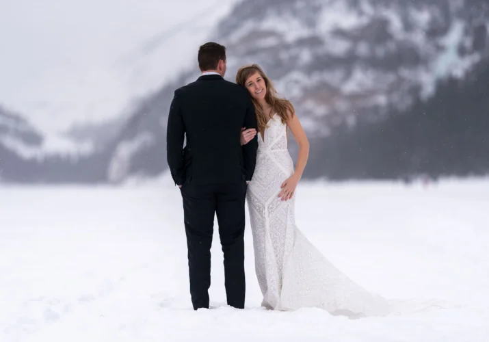 Winter Wedding Photography at Lake Louise