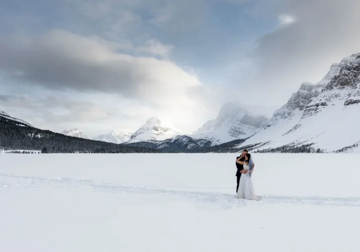 Mountain Wedding Photo Session with brave couple.