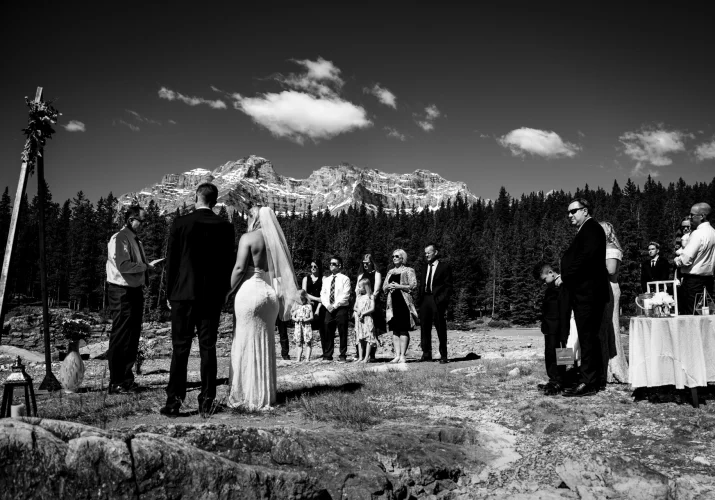 Elopement Wedding Ceremony in Banff