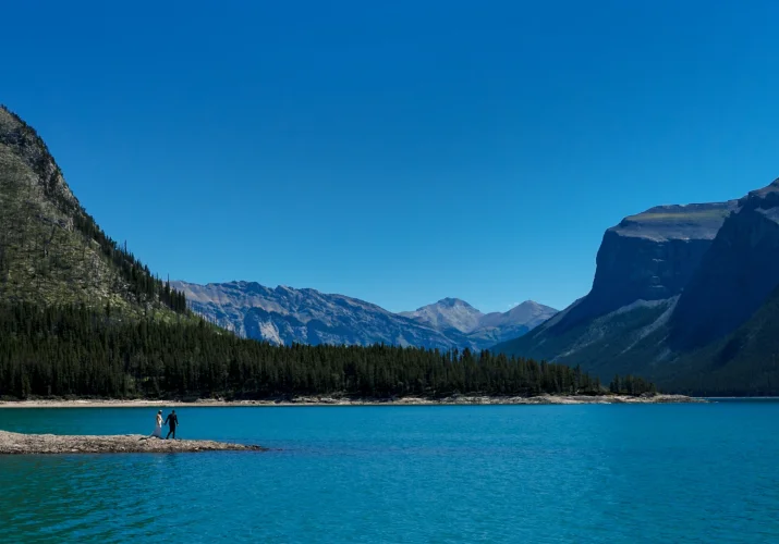 Minnewanka Lake Wedding.