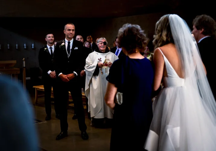 First look Calgary Wedding