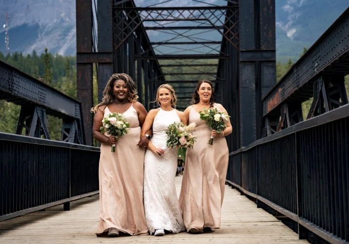 Bridal Party before Calgary Wedding