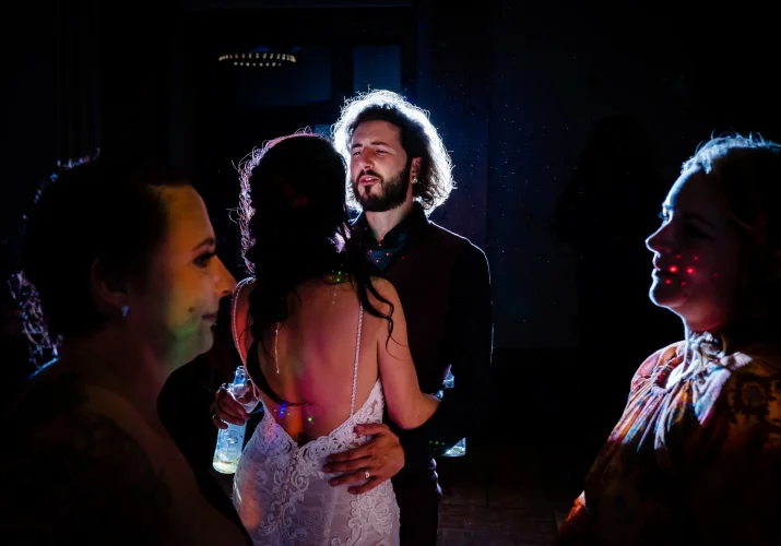 Bride and groom at the dance floor.