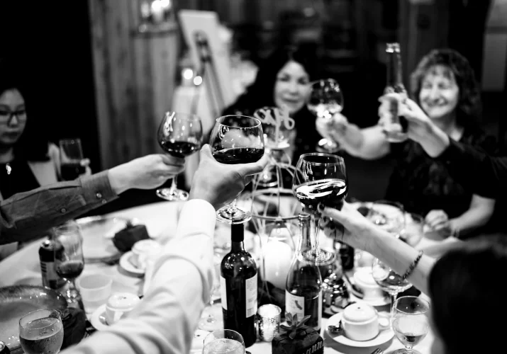 Toast during Calgary ZOO wedding.